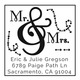 Mr and Mrs Hearts Self Inking Stamper Image 2 of 2